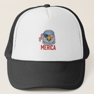 Boné Camisa com Gravura Vintage Águia Patriótica Merica