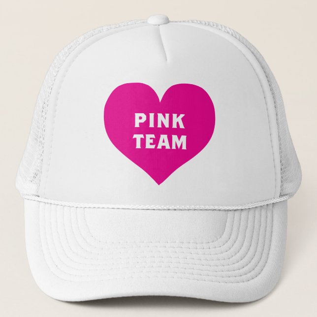 Boné Camisa da Equipe Rosa da Guerra de Cores (Frente)