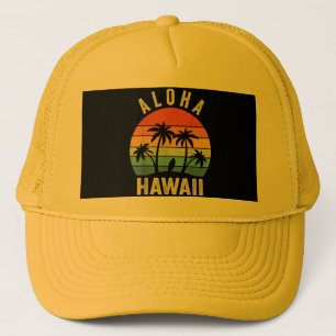 Boné Camisa da Ilha Havaiana Aloha Havaí Praia de Surf