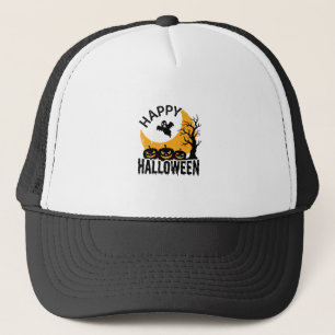 Boné Camisa de Abóbora de Fantasma Feliz Halloween Vint