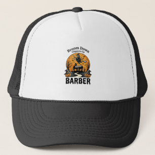 Boné Camisa de Barbeiro de Halloween Bruxaria Salão Ass