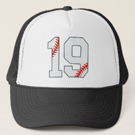 Boné Camisa de Beisebol Número 19