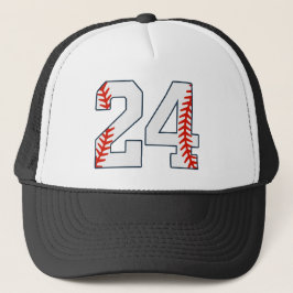 Boné Camisa de Beisebol Número 24