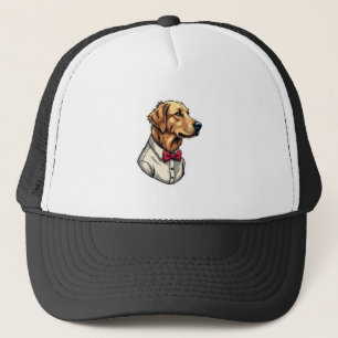 Boné Camisa de cachorro patriótica vintage do Golden Re