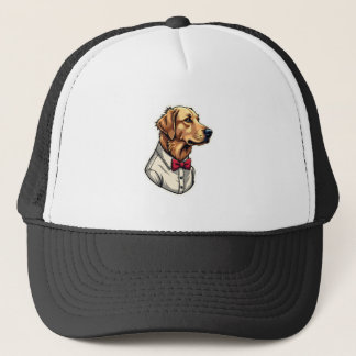Boné Camisa de cachorro patriótica vintage do Golden Re