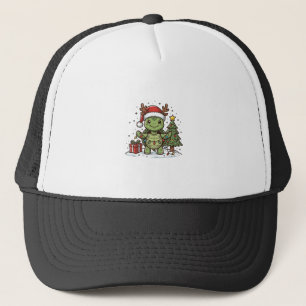 Boné Camisa de Desenho de Tartaruga de Natal Fofo Vinta