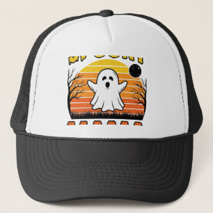 Boné Camisa de Halloween de Fantasma Vintage Spooky Mam