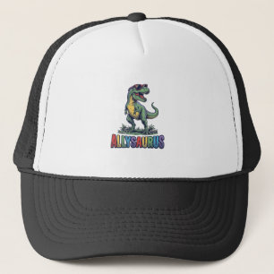Boné Camisa de óculos de sol de dinossauro retrô Allysa