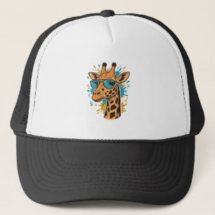 Boné Camisa de Óculos de Sol de Girafa Legal Gravada Vi