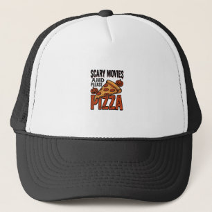 Boné Camisa de Pizza de Terror para Fãs de Noite de Fil