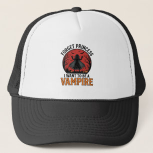 Boné Camisa de Princesa Vampira Assustadora Retro Desen