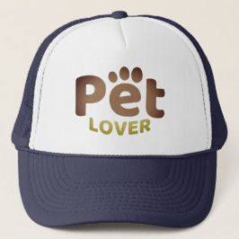 Boné Camisa De Texto Engraçado De Pet Lover