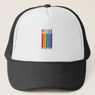 Boné Camisa de Tipografia de Arco-íris do Mês do Orgulh
