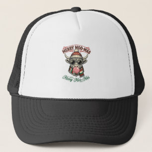 Boné Camisa de Vaca de Natal Desenho Engraçado de Féria