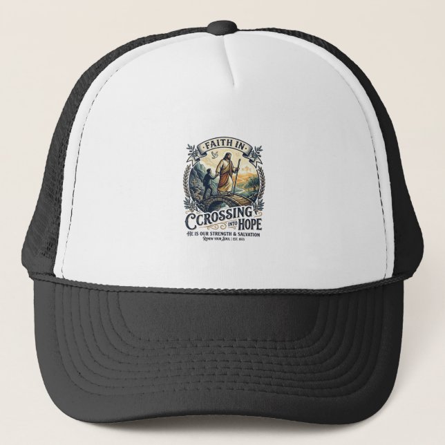 Boné Camisa Jesus Imigração Recomeçando Coragem Chri (Frente)