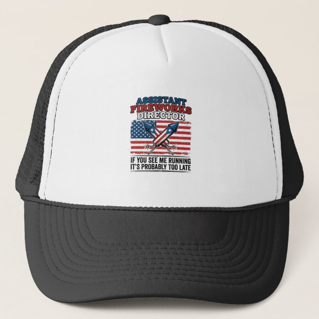 Boné Camisa Patriótica Engraçada de Diretor Assistente  (Frente)