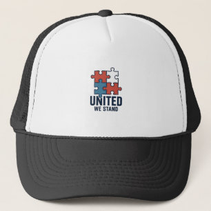 Boné Camisa Patriótica Peça de Puzzle Unidos Nós Perman