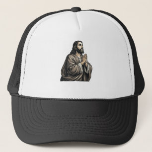Boné Camisa Religiosa Homem Orando Gravura Vintage Desi