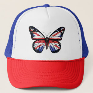 Boné Camisa Tri-Blend da bandeira de borboleta britânic
