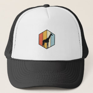 Boné Camisa Vetorial de Safári Geométrico de Girafa Vin