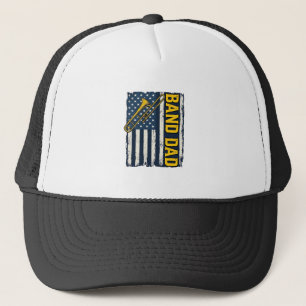 Boné Camisa Vintage da Bandeira Americana Trombone Pai