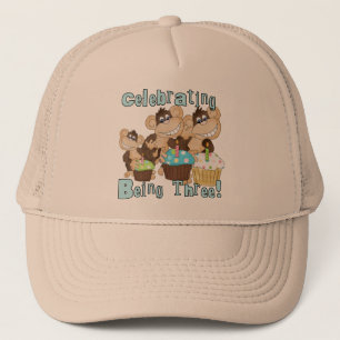 Boné Camisas e presentes de aniversário de 3 anos de ma