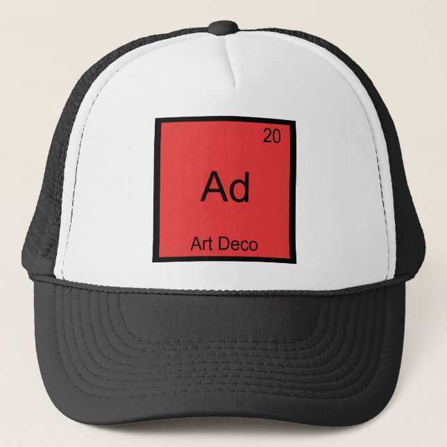 Boné Camiseta Ad - Símbolo de Elemento de Química Diver (Frente)