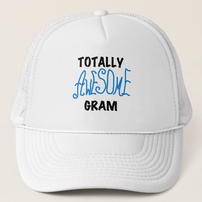 Boné Camiseta azul e presentes do grama totalmente (Frente)