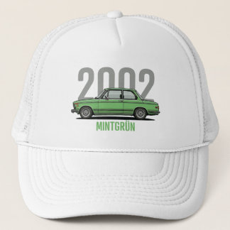 Boné Camiseta BMW 2002 Verde-Menta Carro Clássico
