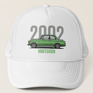 Boné Camiseta BMW 2002 Verde-Menta Carro Clássico
