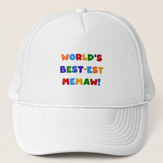 Boné Camiseta brilhante das cores do Melhor-est Memaw (Frente)