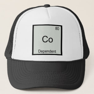 Boné Camiseta com símbolo de elemento de química engraç