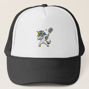 Boné Camiseta de Lacrosse de Unicórnio Dabbing Presente