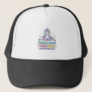 Boné Camiseta de Tipografia Negrito Unicórnio Meditação