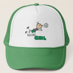 Boné Camiseta e presentes da menina do voleibol