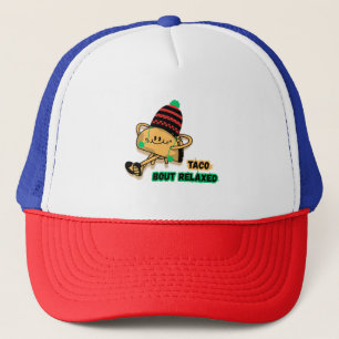 Boné camiseta engraçada com piada de taco