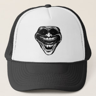 Boné Camiseta Estética de Terror Creepy Trollface Meme