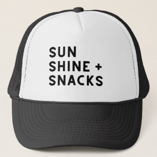 Boné Camiseta feminina SUNSHINE + SNACKS