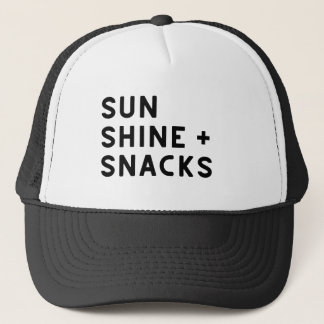 Boné Camiseta feminina SUNSHINE + SNACKS