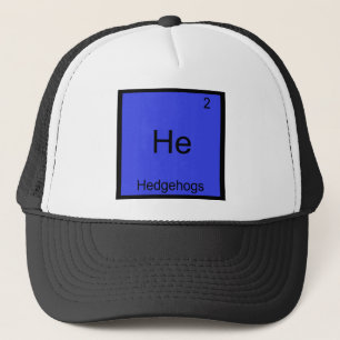 Boné Camiseta He-ouriços engraçados símbolo elemento qu
