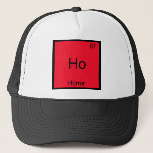 Boné Camiseta Ho - Símbolo do Elemento Químico de Terro