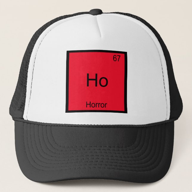 Boné Camiseta Ho - Símbolo do Elemento Químico de Terro (Frente)