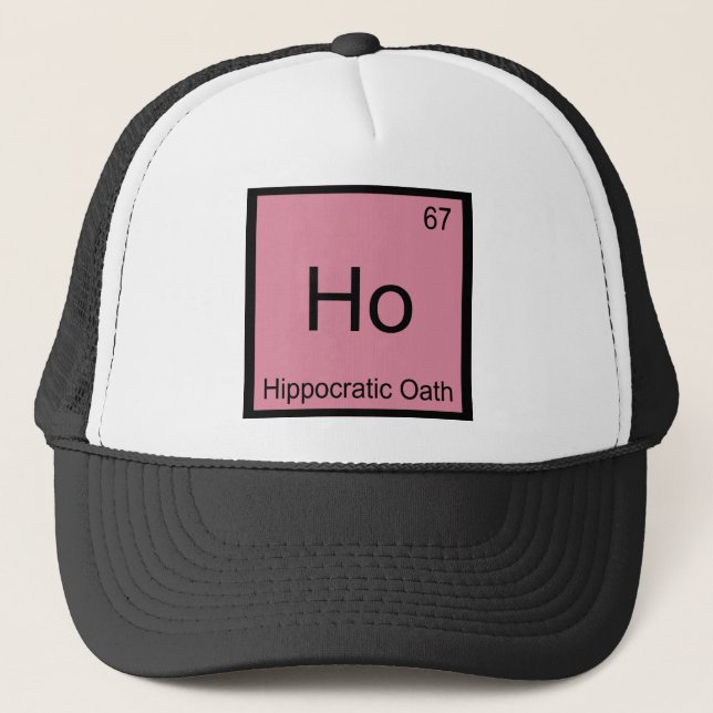 Boné Camiseta Ho - Símbolo do Elemento Químico Jurament (Frente)