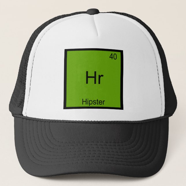 Boné Camiseta Hr - Elemento Engraçado de Química para H (Frente)