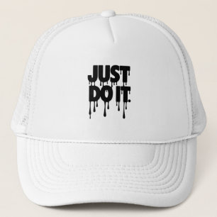 Boné Camiseta Just Do It! Letras Negrito Retrô