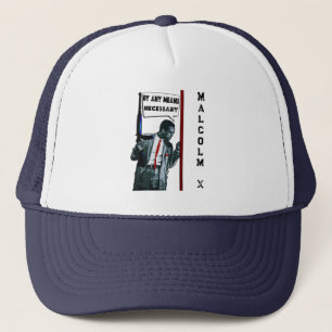 Boné Camiseta Malcolm X - Por Qualquer Meio Necessário