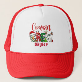 Boné Camiseta Personalizada Natal Desenho Equipe Primo