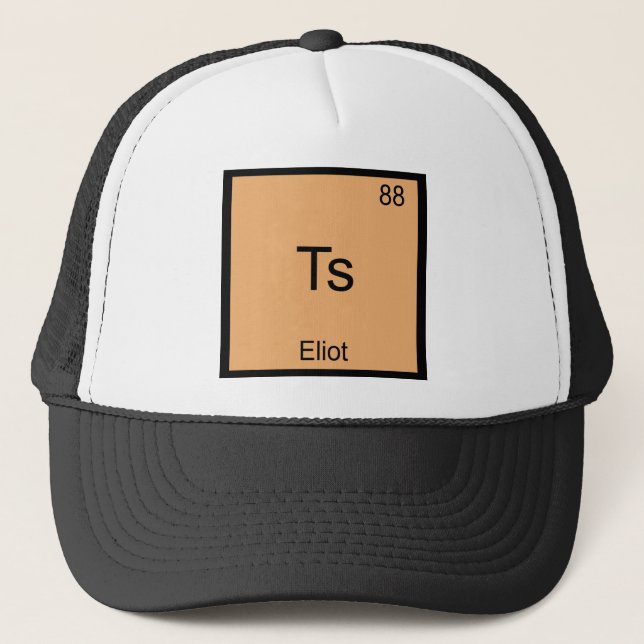 Boné Camiseta Símbolo Elemento Químico Divertido Ts - E (Frente)