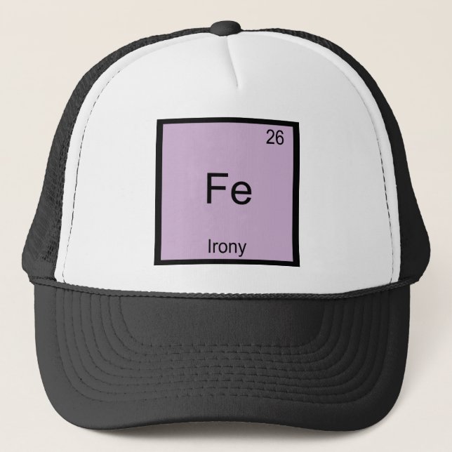 Boné Camiseta Símbolo Químico Irônico e Divertido do El (Frente)