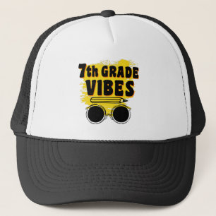 Boné Camiseta Vibes de Volta à Escola 7º Ano Primeiro D